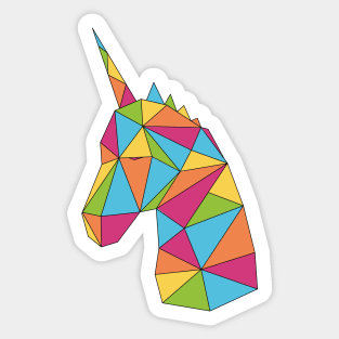 Unicorn Rainbow Colors Sticker